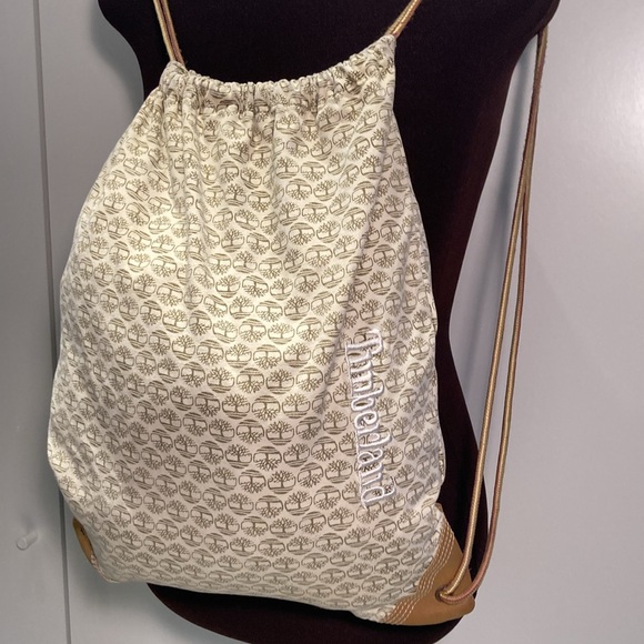 Timberland canvas drawstring backpack embroidered logo - Picture 14 of 15